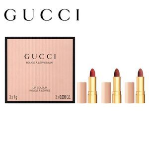 GUCCI Mini Matte Lipstick Set - Luxe 3-Piece Collection